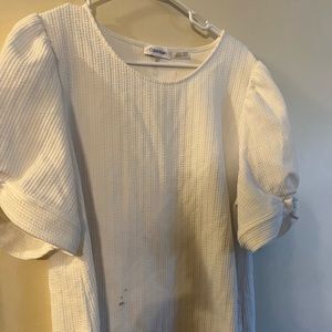 Calvin Klein puff sleeve blouse